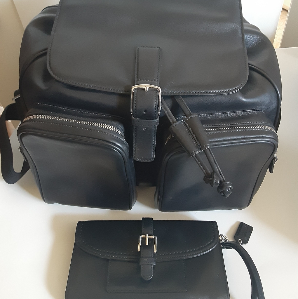 Backpack Coach +Wallet Leather